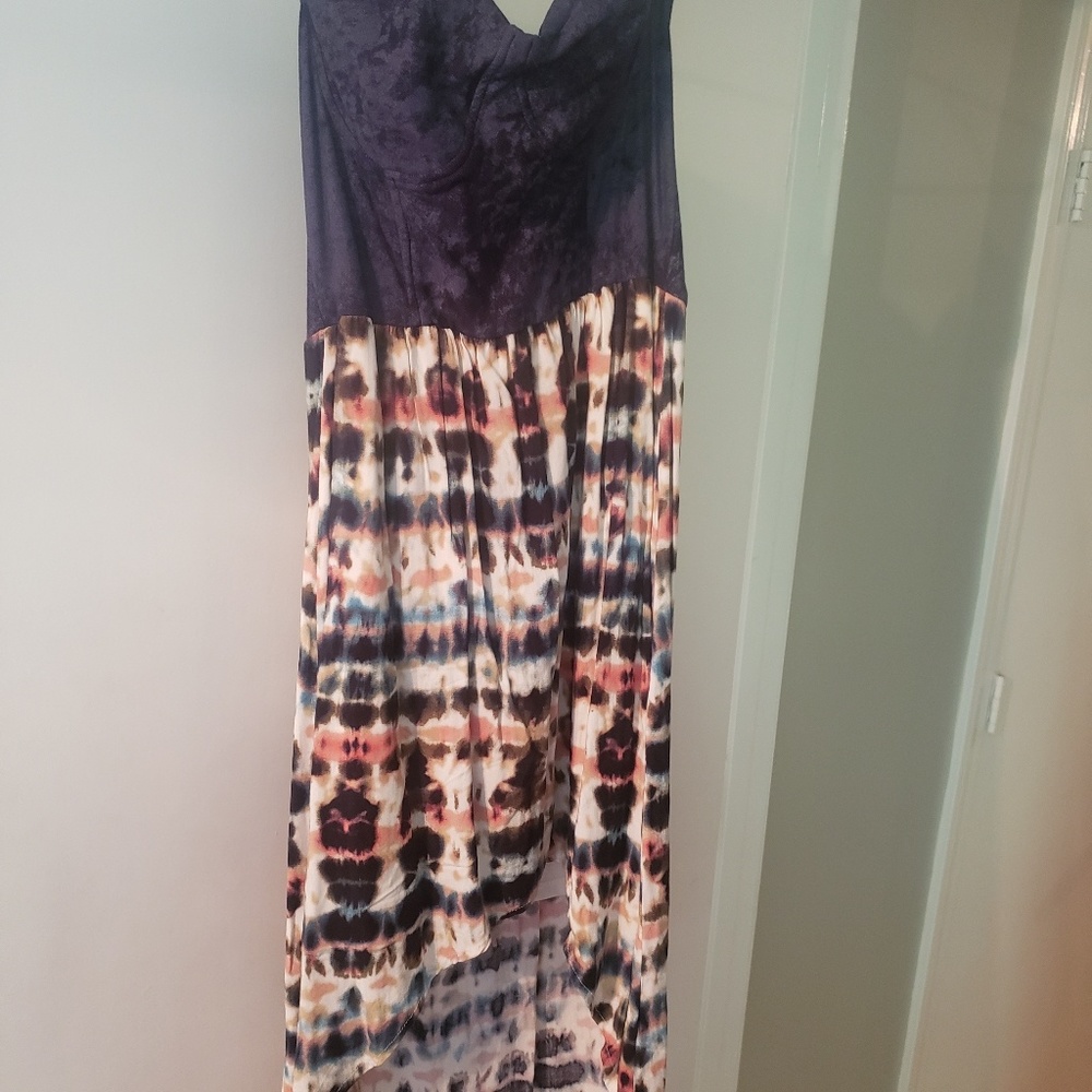 Tie Dye High Low Dress